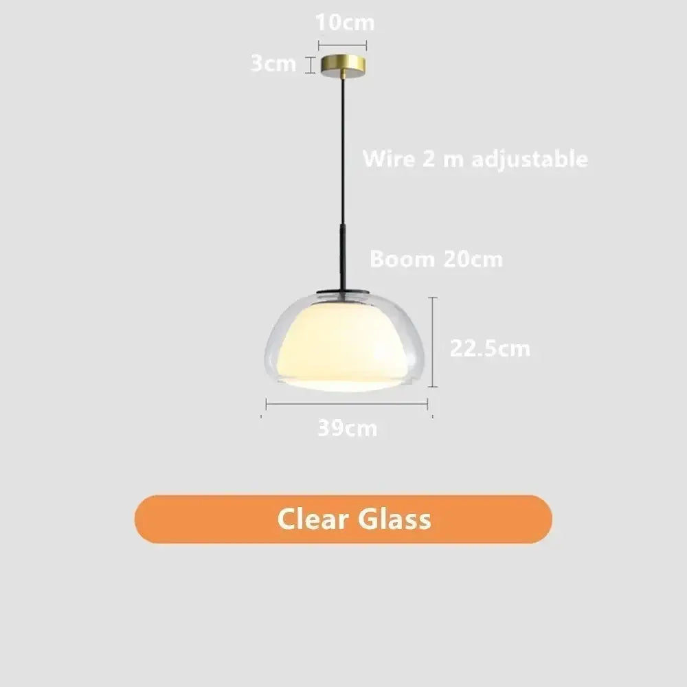 Glass Jelly Pendant Lamp for Living and Dining