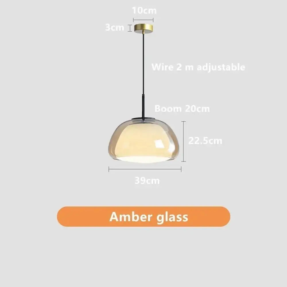 Glass Jelly Pendant Lamp for Living and Dining