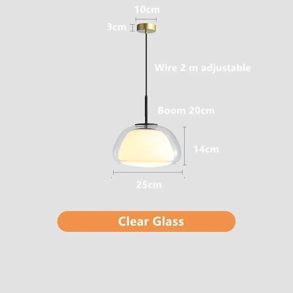 Glass Jelly Pendant Lamp for Living and Dining