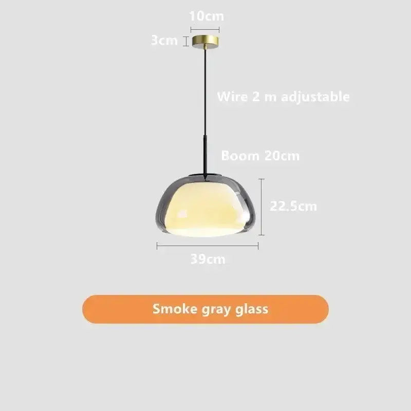 Glass Jelly Pendant Lamp for Living and Dining