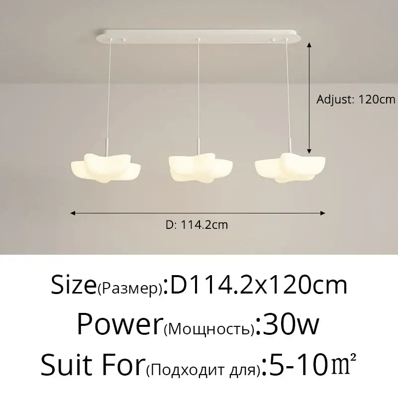 White Floating Pendant Light