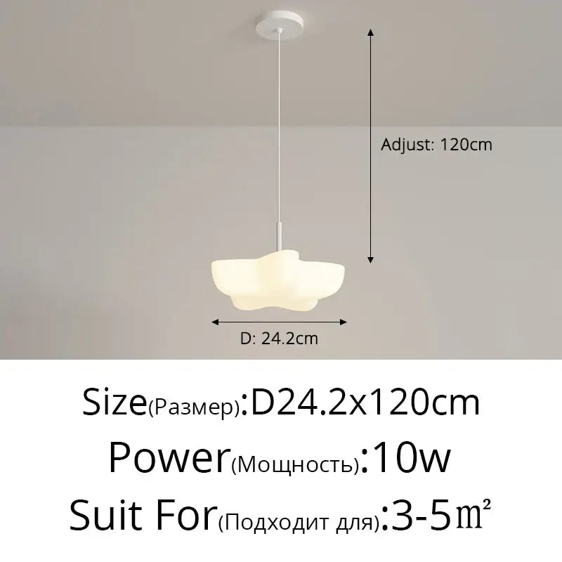 White Floating Pendant Light