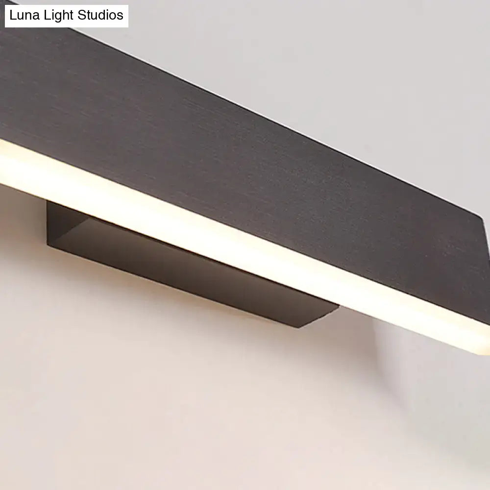 Coffee White Rectangular Sconce