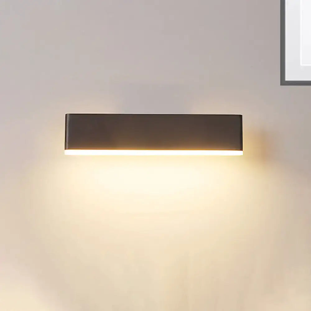 Coffee White Rectangular Sconce