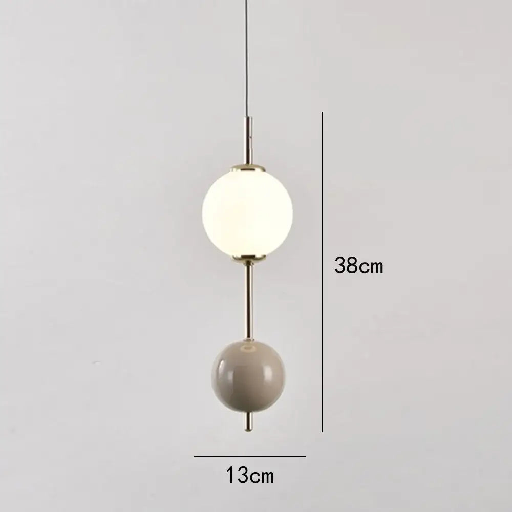 Colorful Glass Pendant Light with Glass Spheres