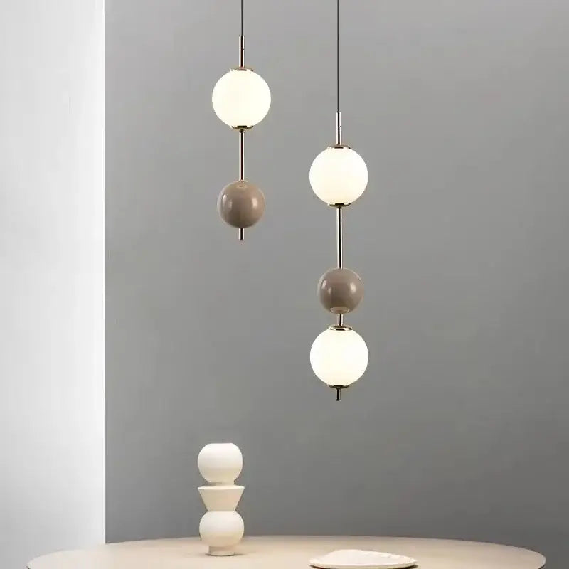 Colorful Glass Pendant Light with Glass Spheres