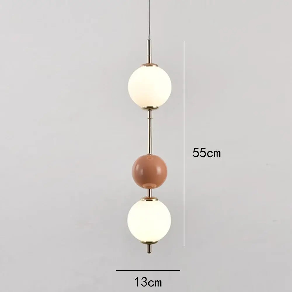 Colorful Glass Pendant Light with Glass Spheres