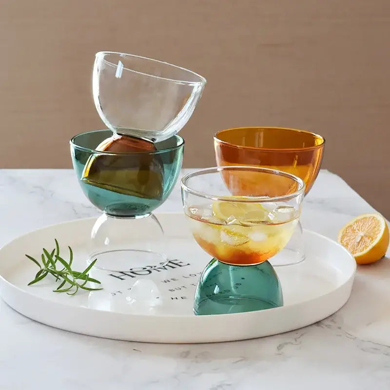 Glass Dessert Cup Set