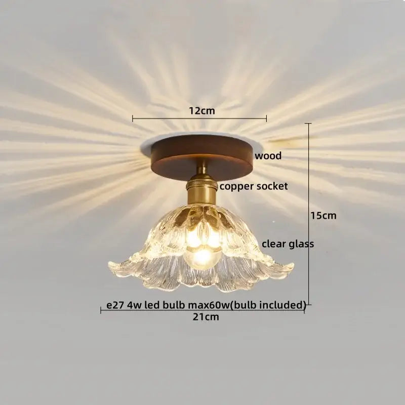 Colorful Glass LED Ceiling Lamp