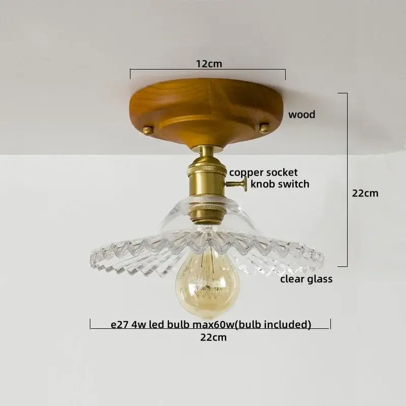 Colorful Glass LED Ceiling Lamp