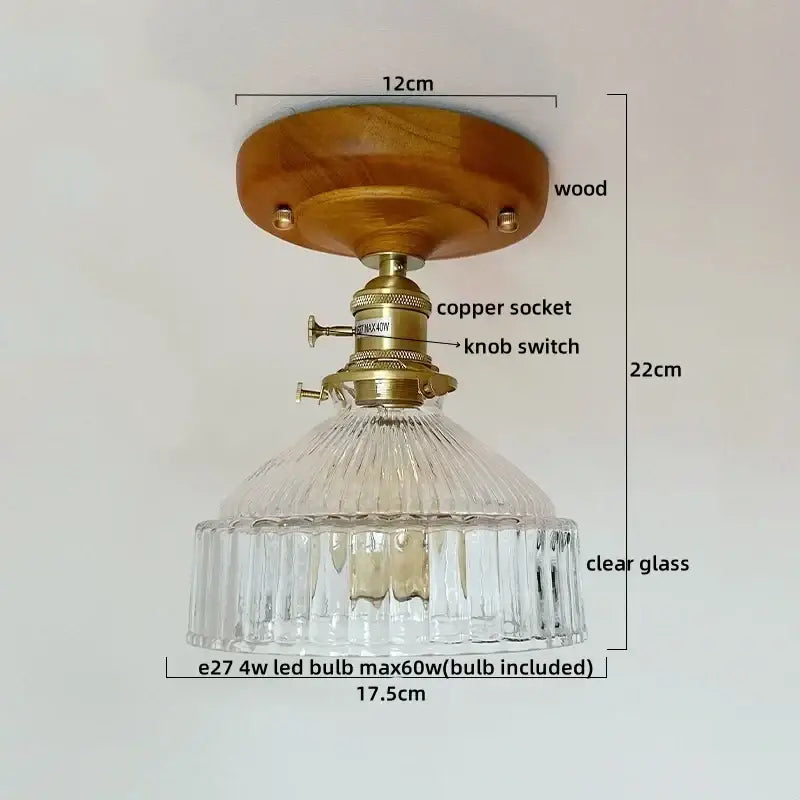 Colorful Glass LED Ceiling Lamp
