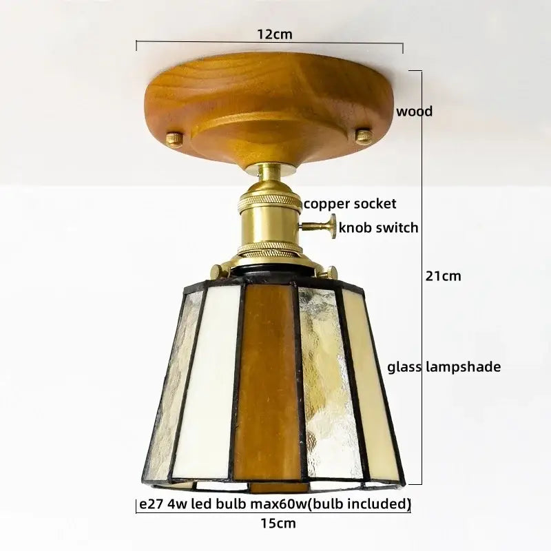 Colorful Glass LED Ceiling Lamp
