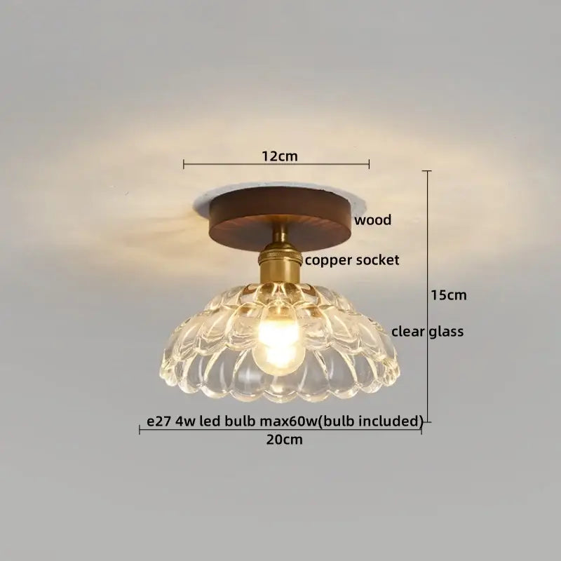Colorful Glass LED Ceiling Lamp