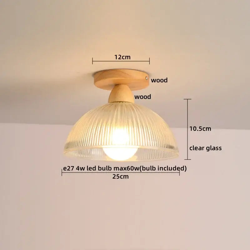 Colorful Glass LED Ceiling Lamp