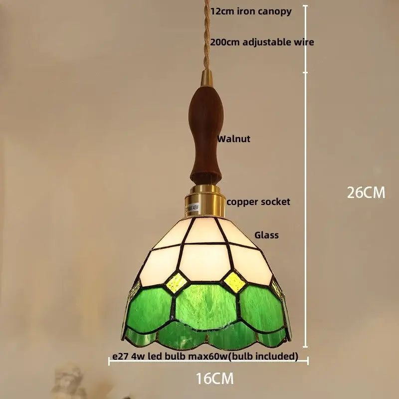 Colorful Glass Cube Pendant