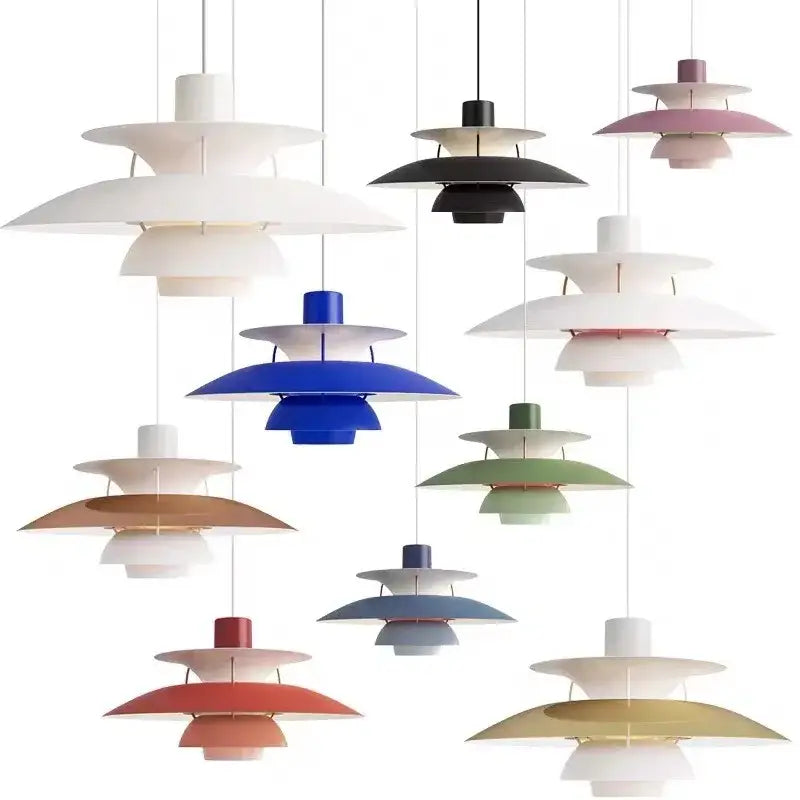 Red Umbrella LED Pendant