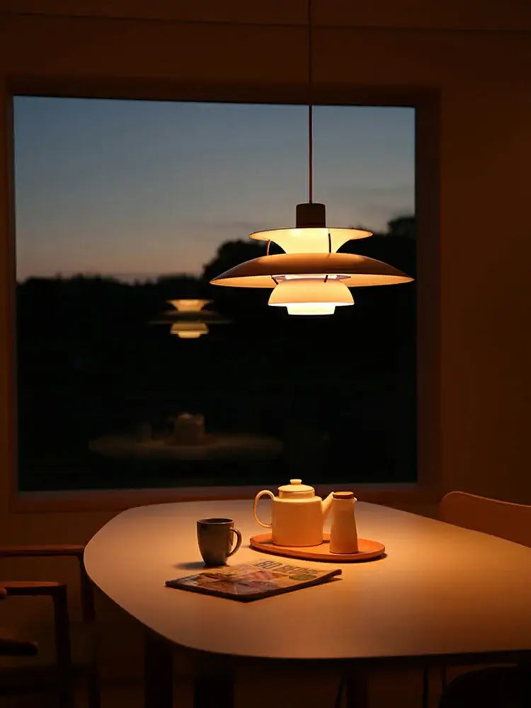 Red Umbrella LED Pendant