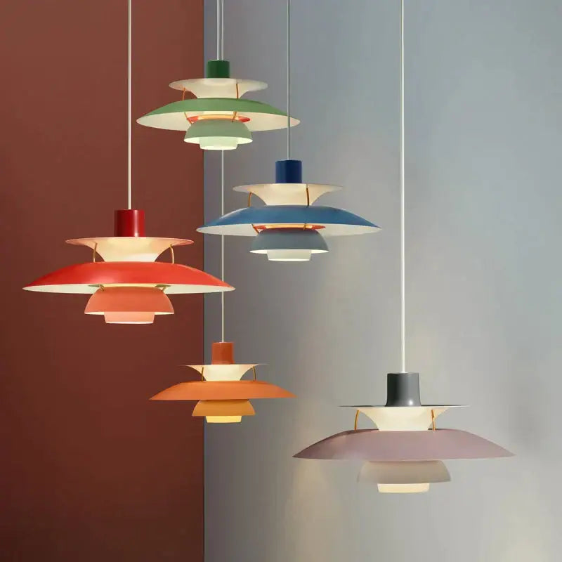 Pink Umbrella Pendant Light