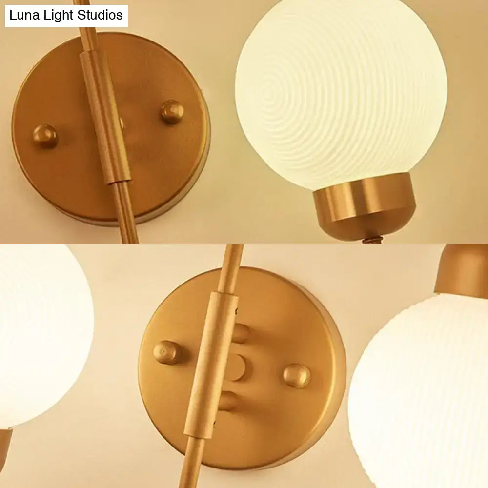 Copper Spherical Wall Sconce