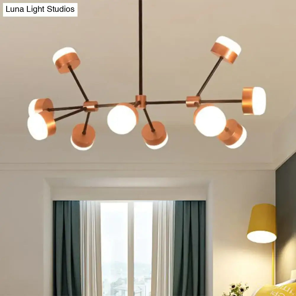 Copper Sputnik Ceiling Light