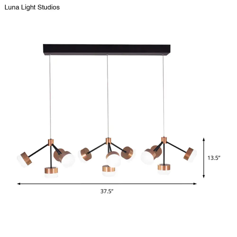 Copper Sputnik Ceiling Light