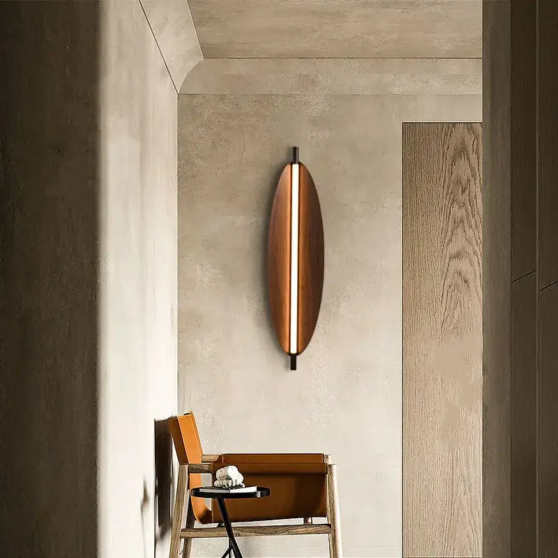 Copper Leaf Wall Sconce