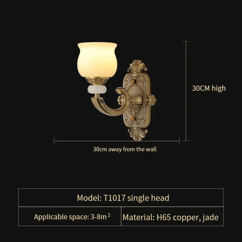 Copper Jade Pendant Light