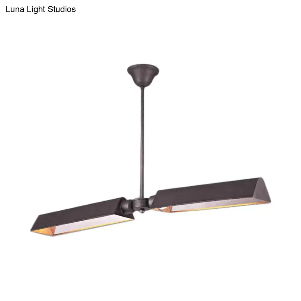 Copper Triangle Pendant Light
