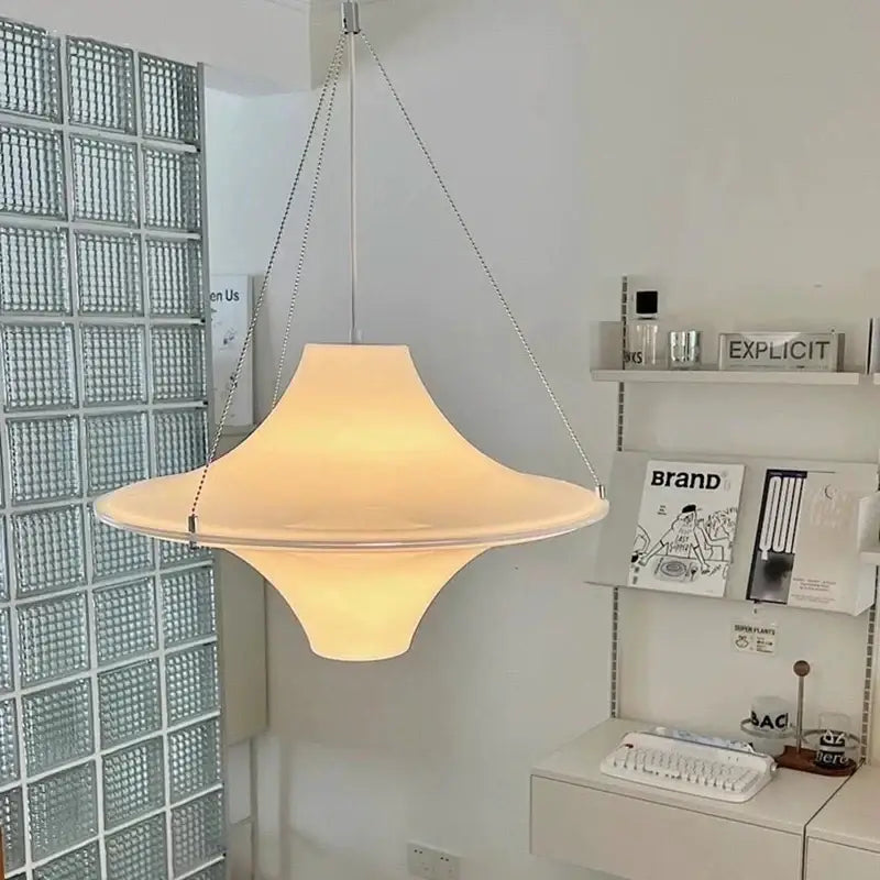 Cream Acrylic Pendant Light