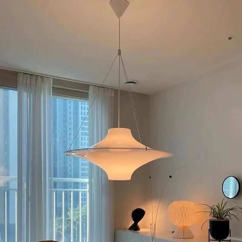 Cream Acrylic Pendant Light