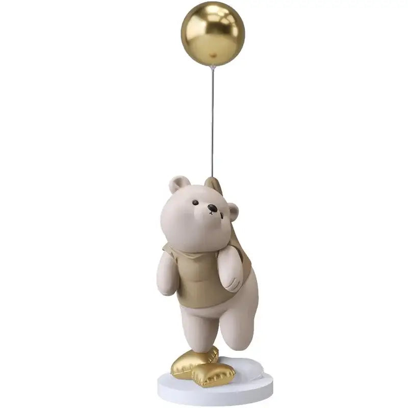 Gold Polar Bear Figurine