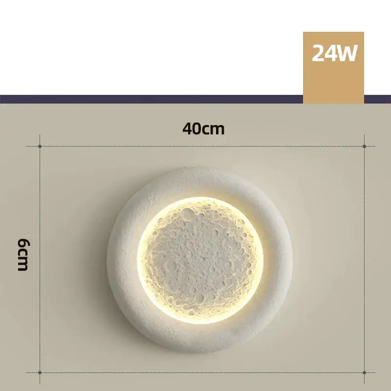 Cream Breeze Moon Lamp