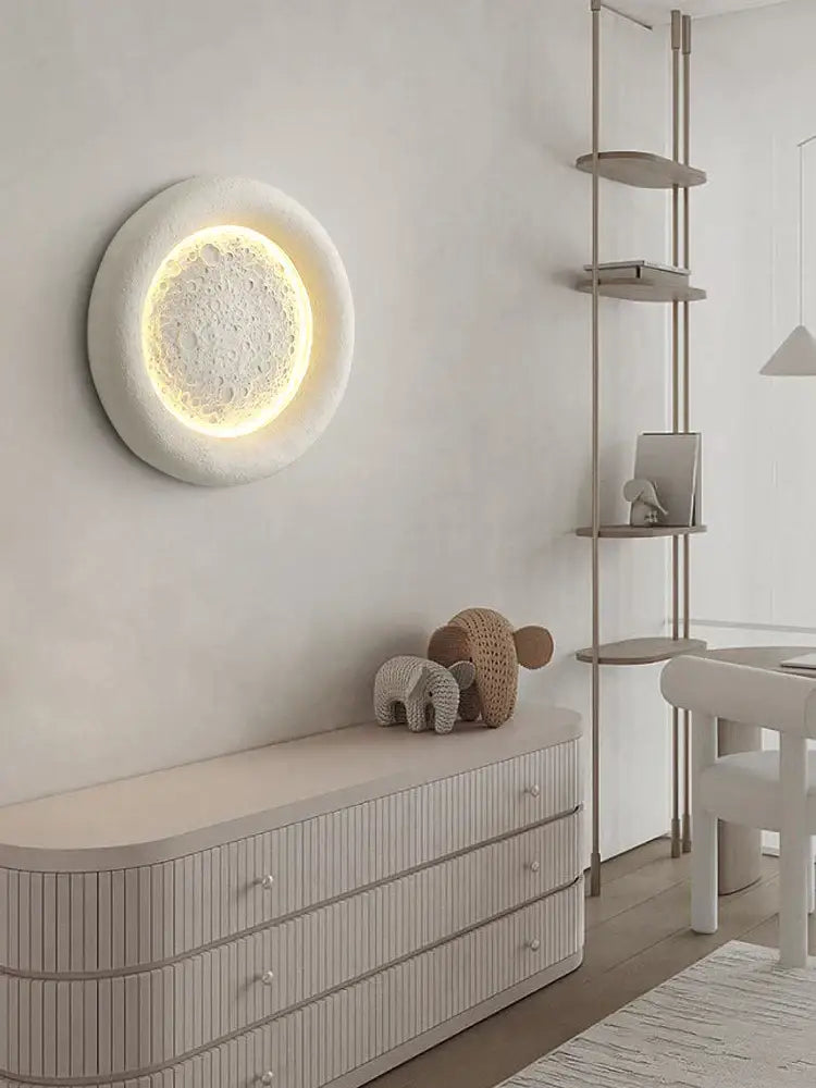 Cream Breeze Moon Lamp