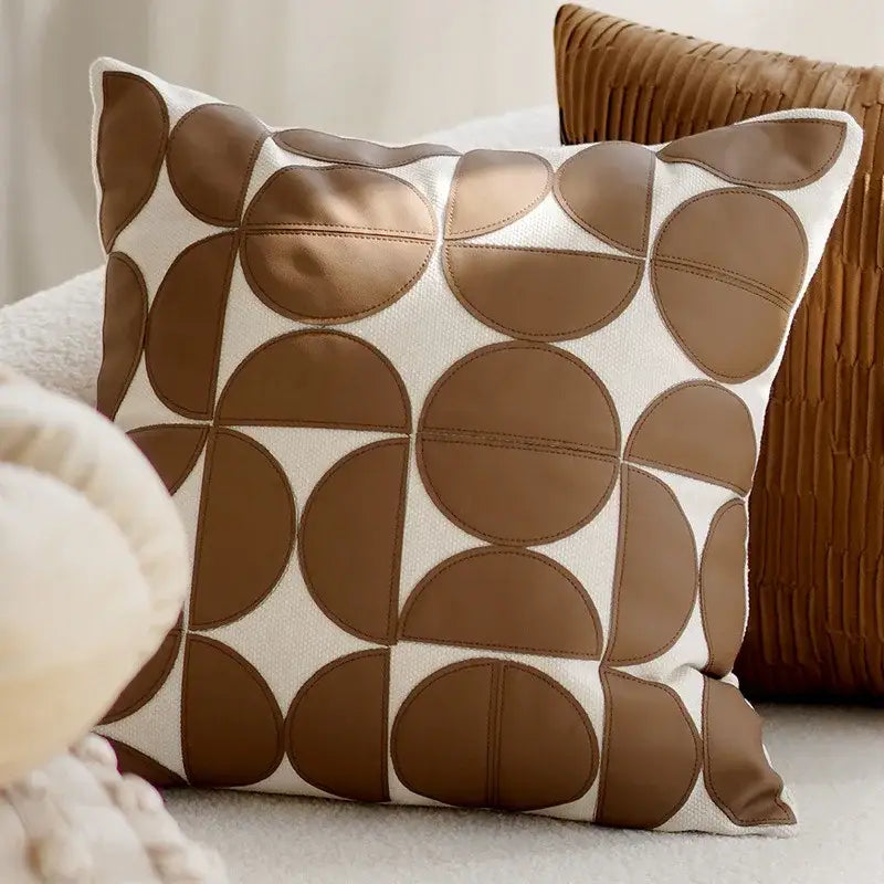 Cream Textured Cushion Cover