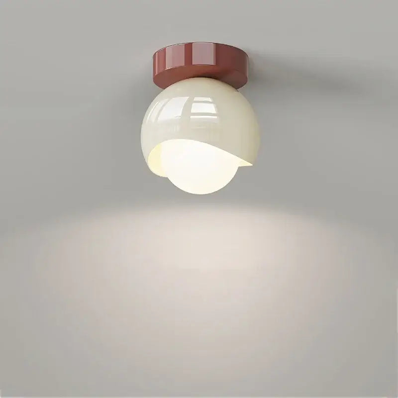 Brown Glass Ceiling Lamp