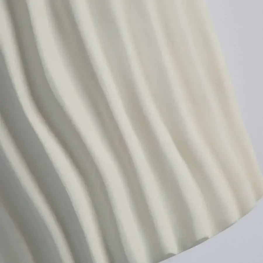 Cream Ridged LED Sconce