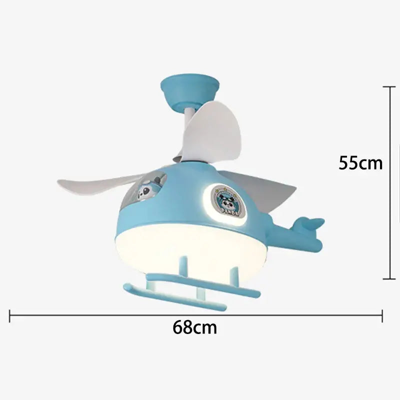 Cream Helicopter Ceiling Fan