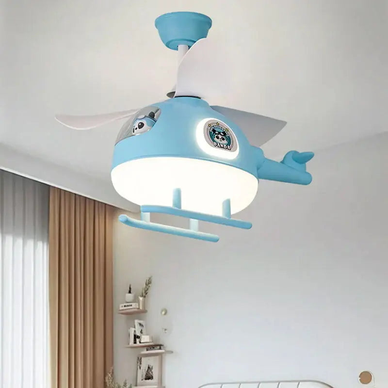 Cream Helicopter Ceiling Fan