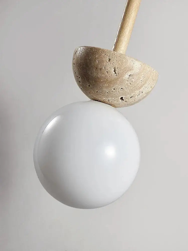 Cream Stone LED Pendant Lamp