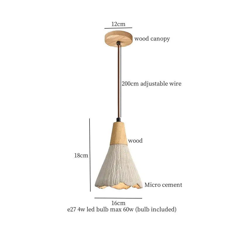 Cream Textured Glass Pendant