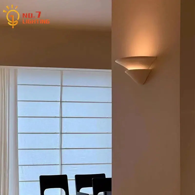 White Gypsum Wall Sconce