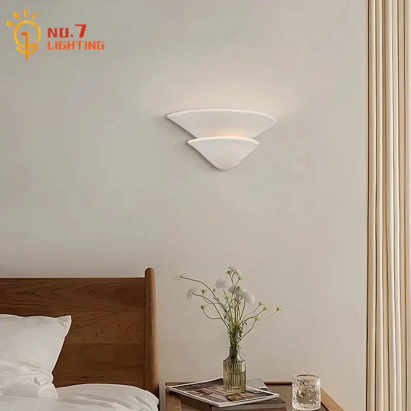 White Gypsum Wall Sconce