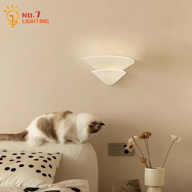 White Gypsum Wall Sconce