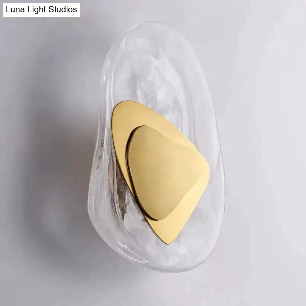 Black Minimalist Glass Wall Lamp