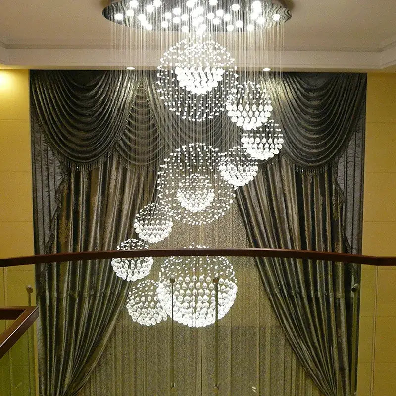 Industrial Crystal LED Chandelier