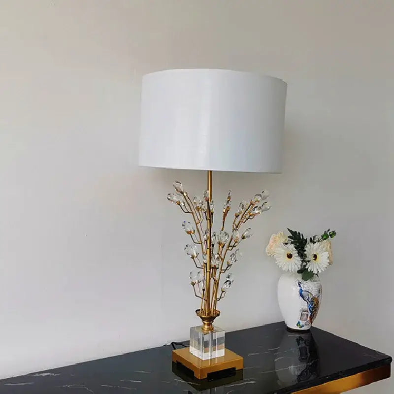Crystal Gold Branch Lamp
