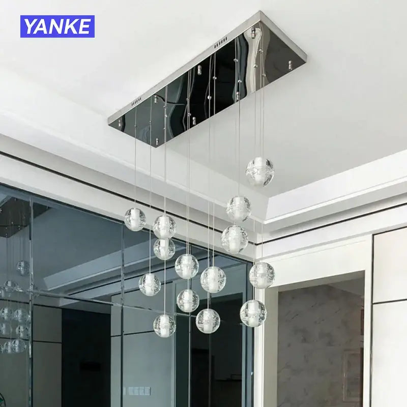 Crystal Bubble Pendant Light for Hospitality Settings