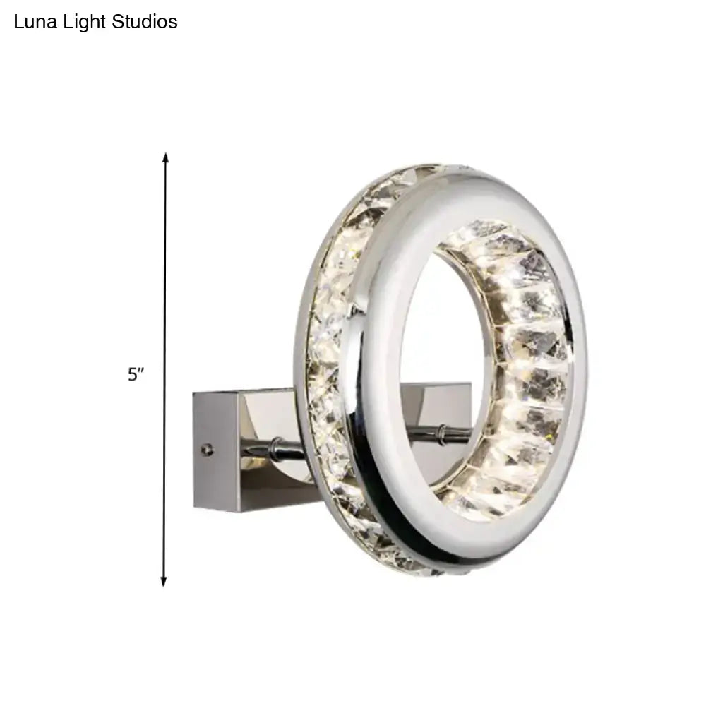 Nickel Ring Wall Sconce