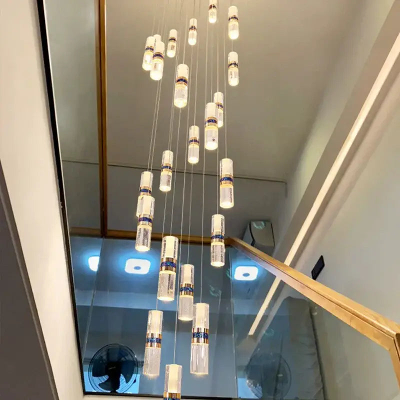 Gold Cascading Stair Light