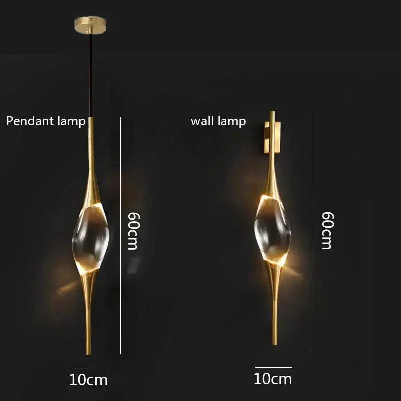 Crystal Copper Wall Sconce